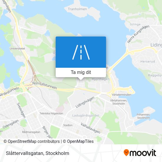 Slåttervallsgatan karta