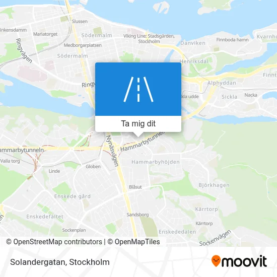 Solandergatan karta