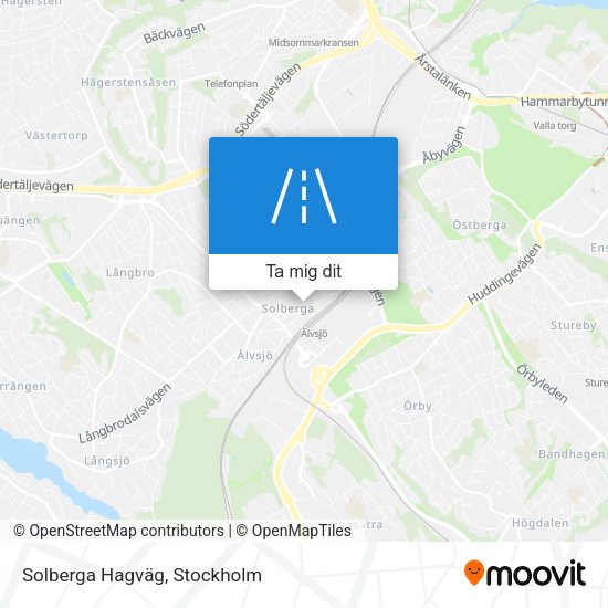 Solberga Hagväg karta