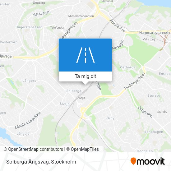 Solberga Ängsväg karta