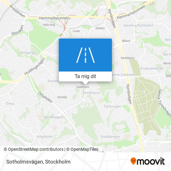 Sotholmsvägen karta