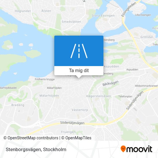 Stenborgsvägen karta