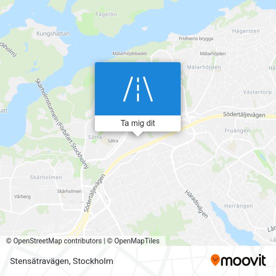 Stensätravägen karta