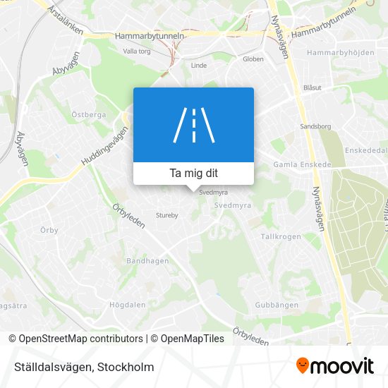 Ställdalsvägen karta