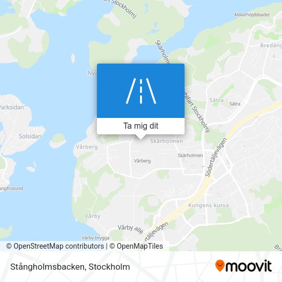 Stångholmsbacken karta