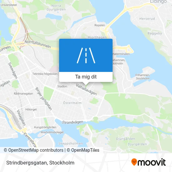 Strindbergsgatan karta