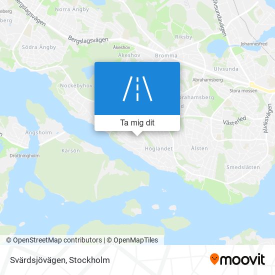 Svärdsjövägen karta