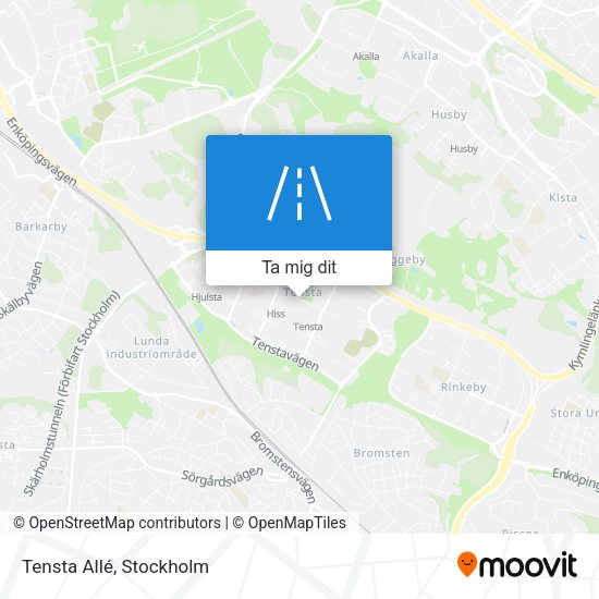 Tensta Allé karta