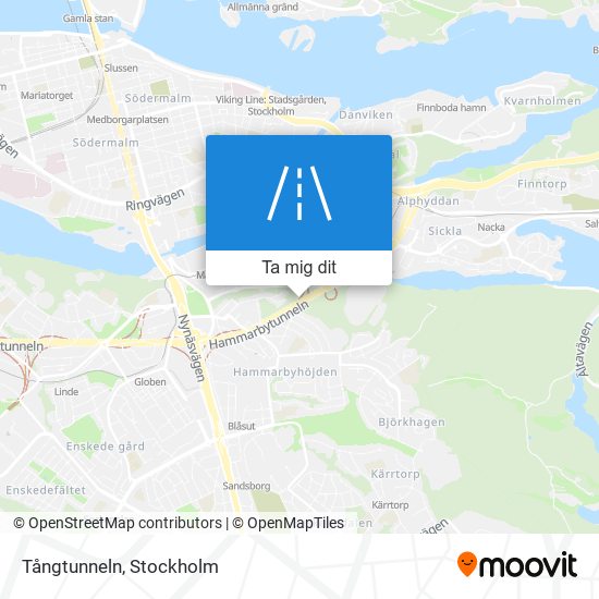 Tångtunneln karta