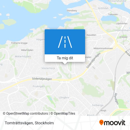 Tomträttsvägen karta