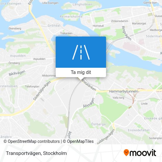 Transportvägen karta