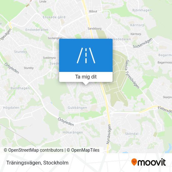 Träningsvägen karta