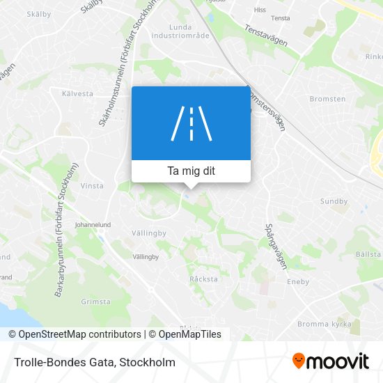 Trolle-Bondes Gata karta
