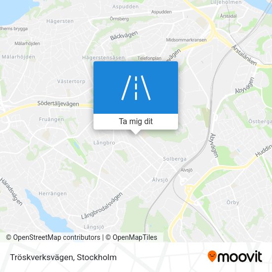 Tröskverksvägen karta