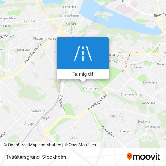 Tvååkersgränd karta