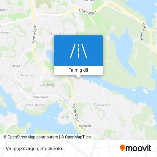 Vallpojksvägen karta