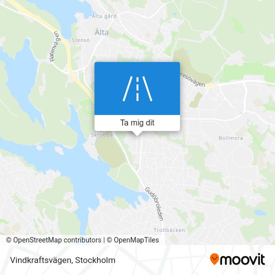 Vindkraftsvägen karta