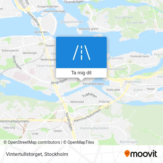 Vintertullstorget karta