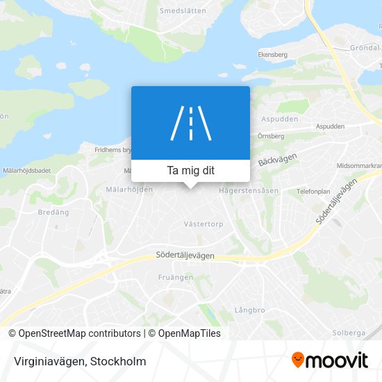 Virginiavägen karta