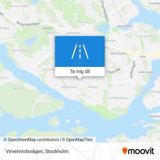 Virvelvindsvägen karta