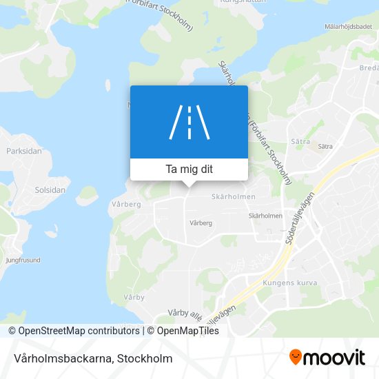 Vårholmsbackarna karta