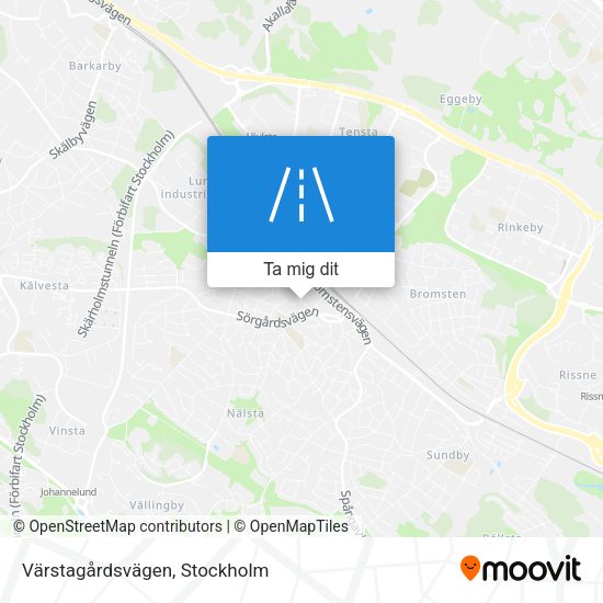 Värstagårdsvägen karta