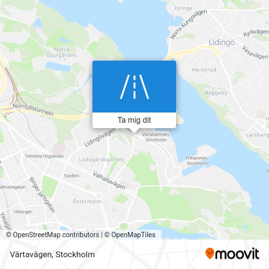 Värtavägen karta