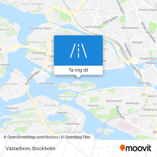 Västerbron karta