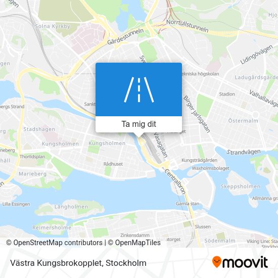 Västra Kungsbrokopplet karta