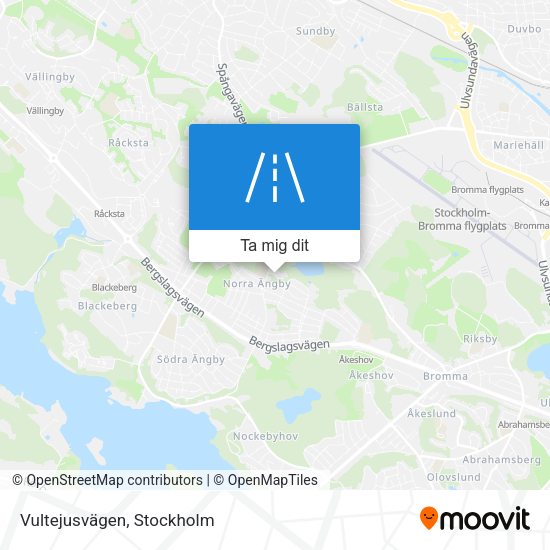 Vultejusvägen karta