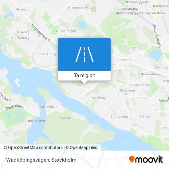 Wadköpingsvägen karta