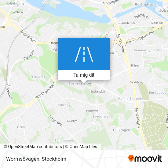 Wormsövägen karta
