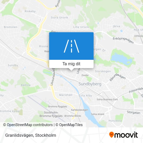 Granlidsvägen karta