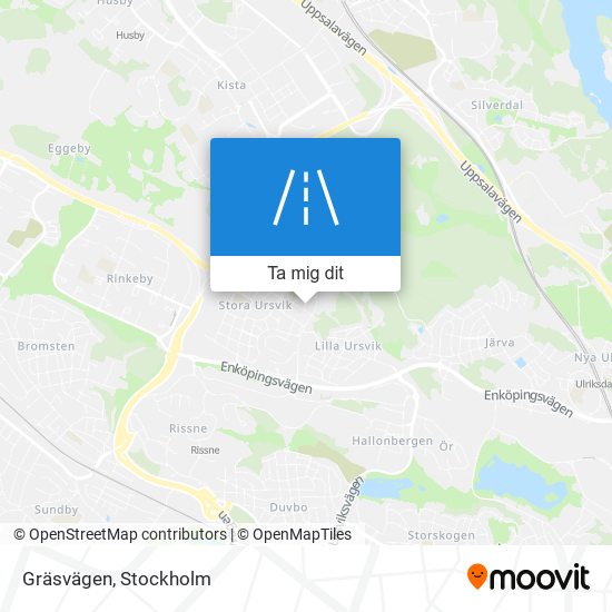 Gräsvägen karta