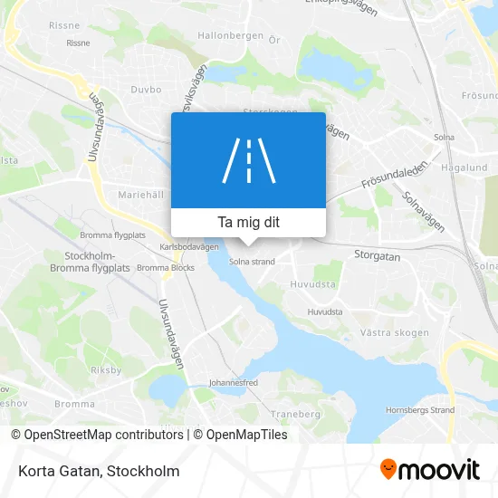 Korta Gatan karta