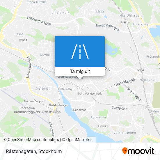 Råstensgatan karta