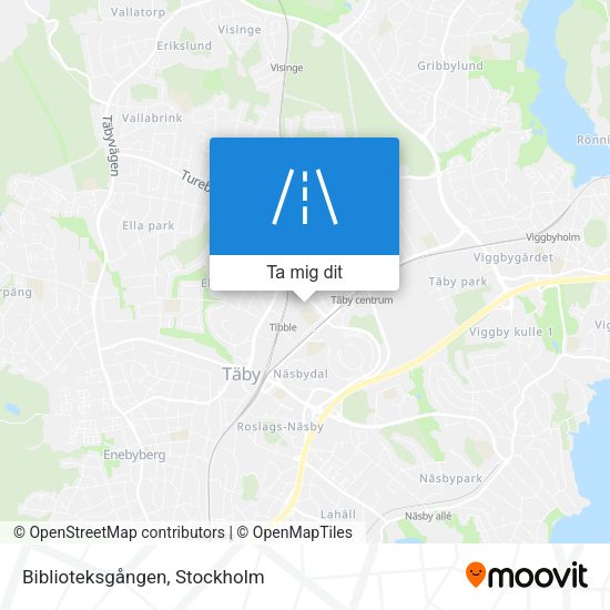 Biblioteksgången karta