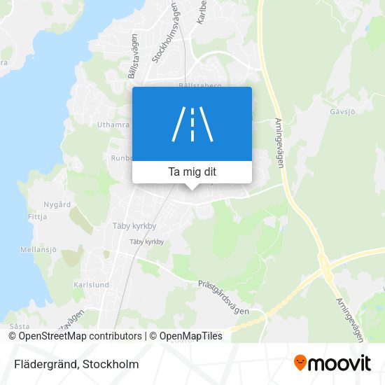 Flädergränd karta