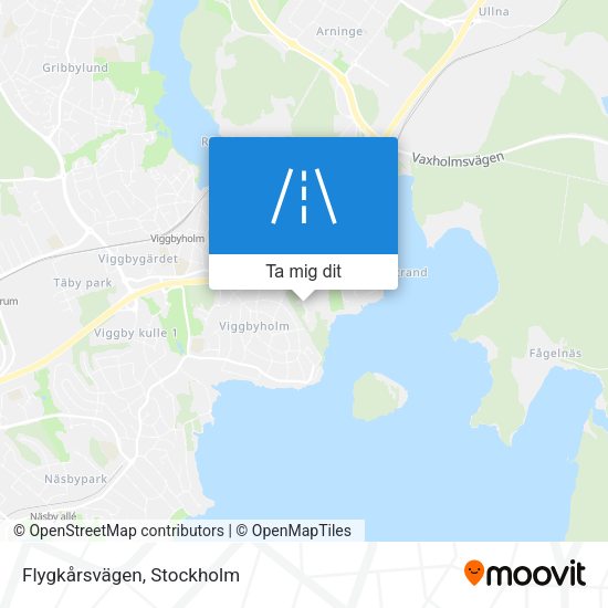 Flygkårsvägen karta