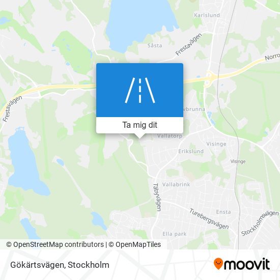 Gökärtsvägen karta