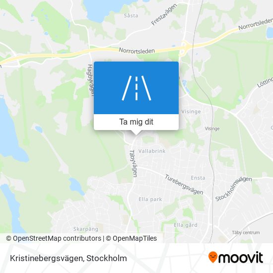 Kristinebergsvägen karta