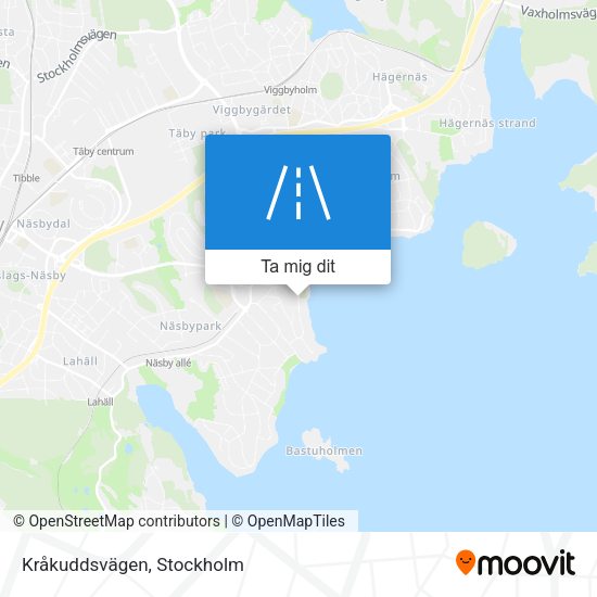 Kråkuddsvägen karta