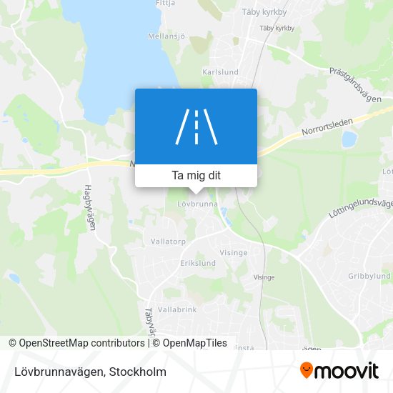 Lövbrunnavägen karta