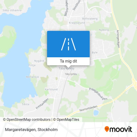 Margaretavägen karta