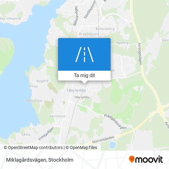 Miklagårdsvägen karta