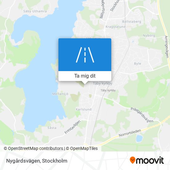 Nygårdsvägen karta