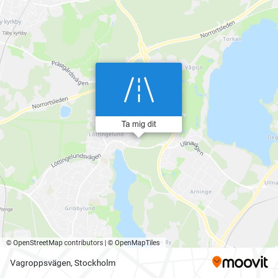 Vagroppsvägen karta