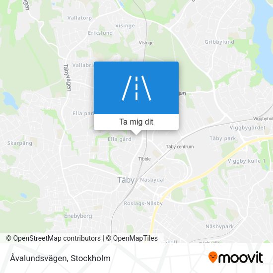 Åvalundsvägen karta