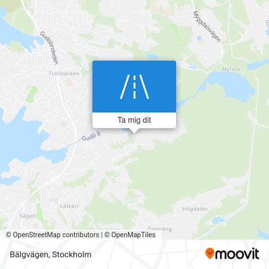 Bälgvägen karta