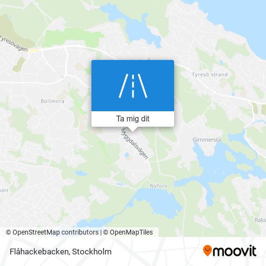 Flåhackebacken karta